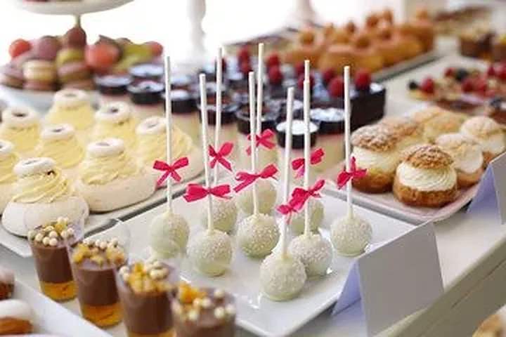 Dessert table with pastries